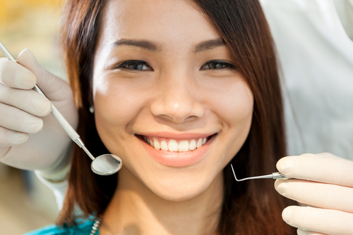 patient at the dentist