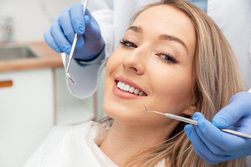 patient at the dentist