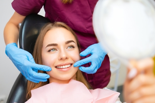 patient at the dentist