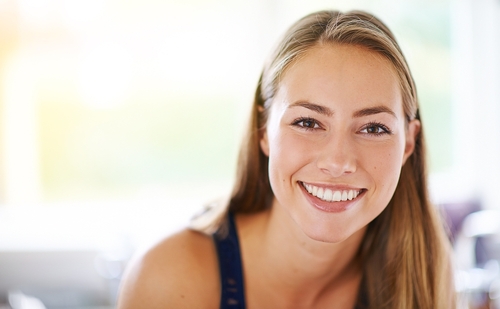 woman smiling