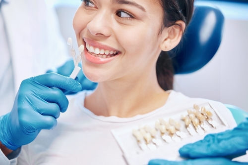 woman at the dentist