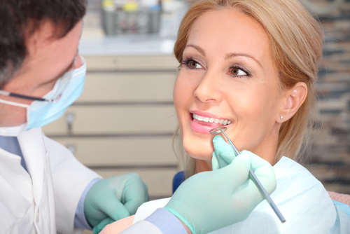 patient at the dentist